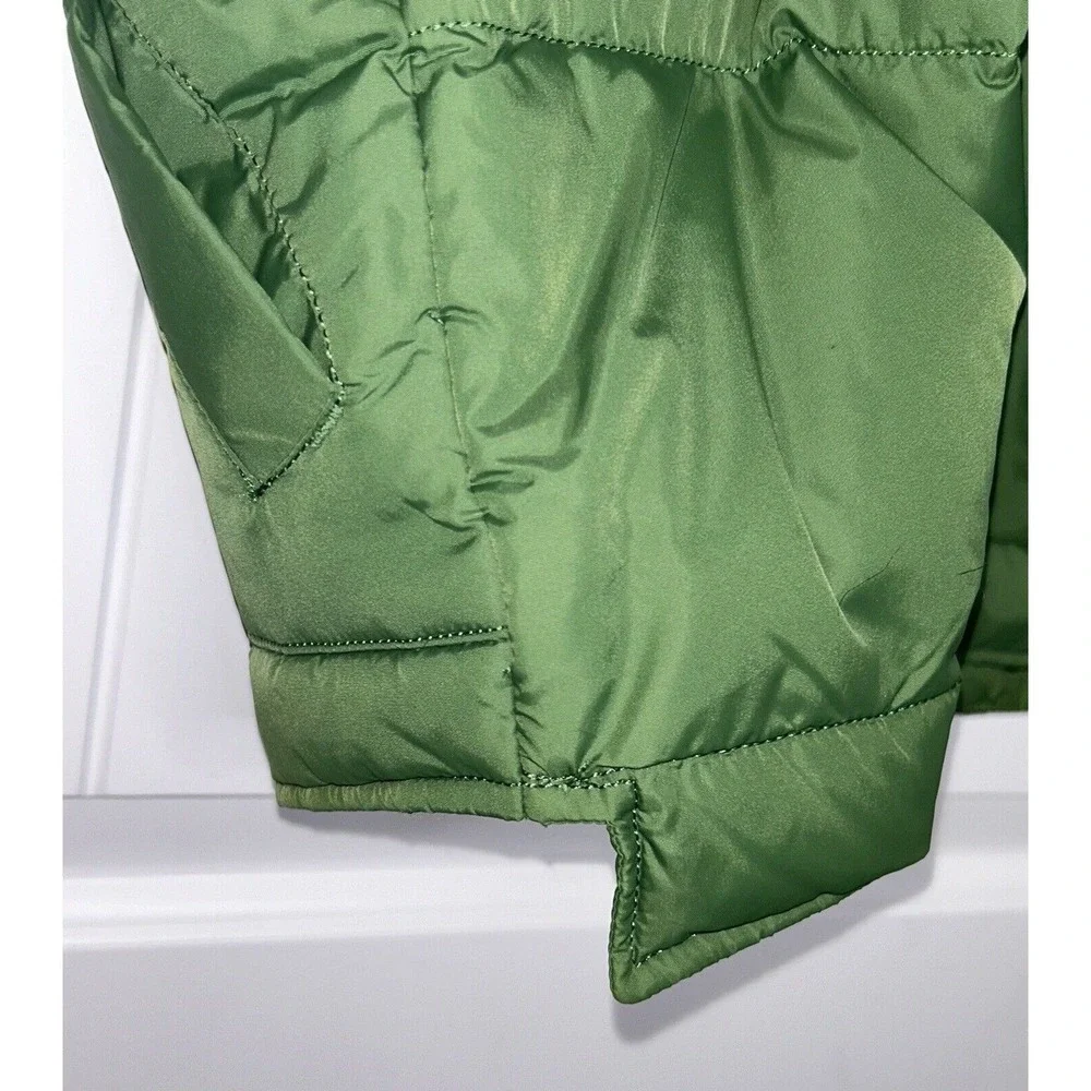 LANDS' END Mens' Green Puffer Vest Size M 38-40